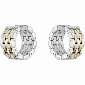 Boss Jewellery Ladies Isla Two Tone Hoop Earrings 1580531