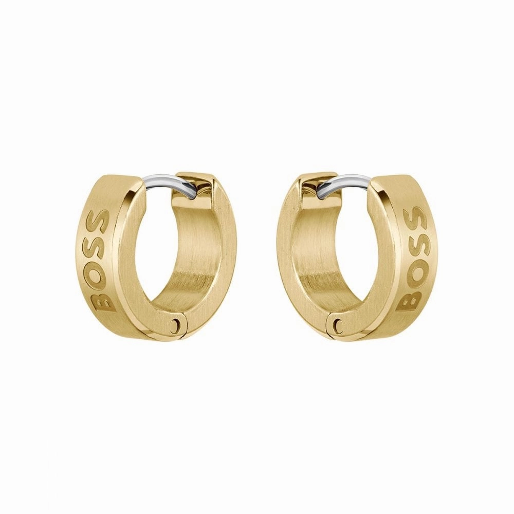 BOSS Jewellery Mens Odell Huggie Hoop Earrings 1580655