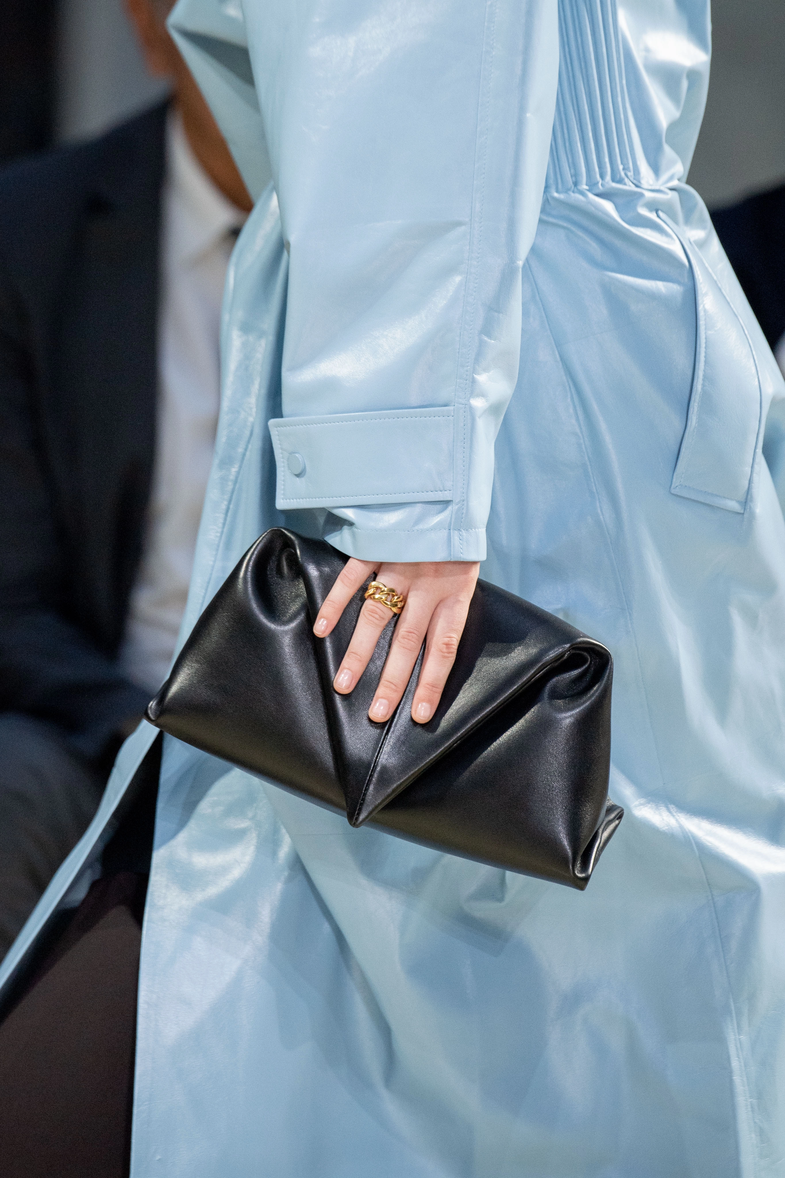Bottega Veneta BV Trine Leather Clutch Bag - Spring '20 Runway Collection