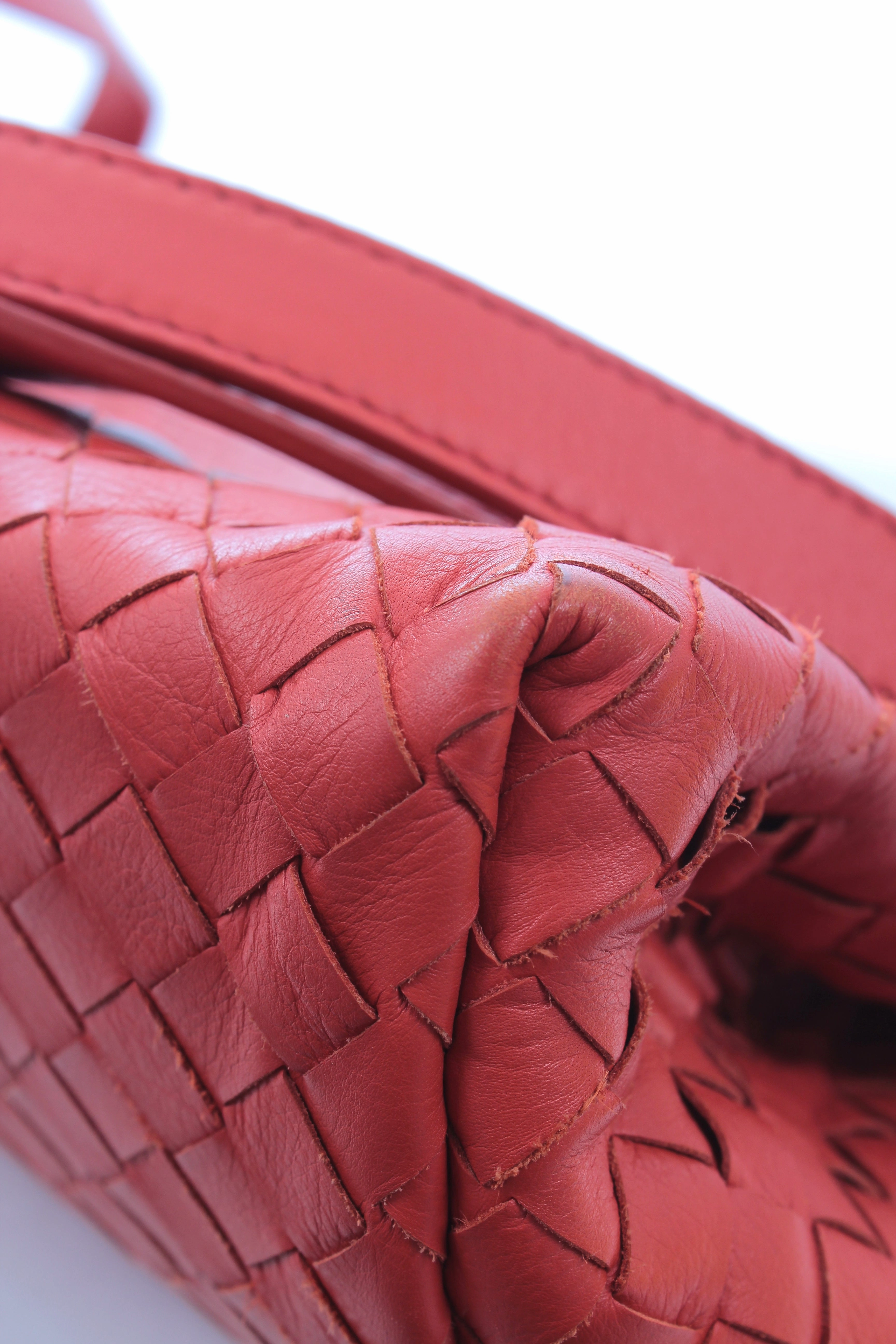 Bottega Veneta Intrecciato Leather Flap Shoulder Bag