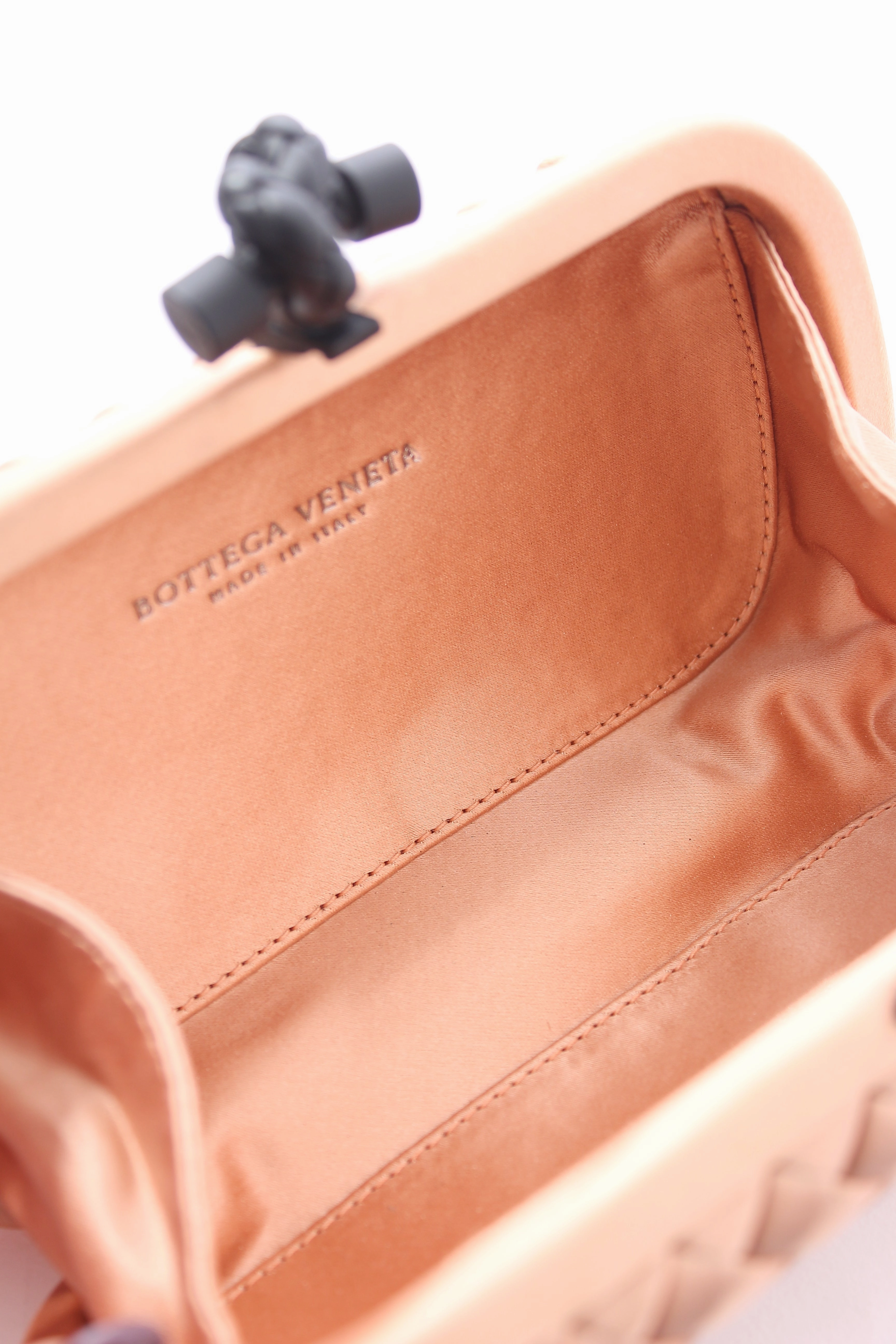 Bottega Veneta Knot Satin Clutch Bag
