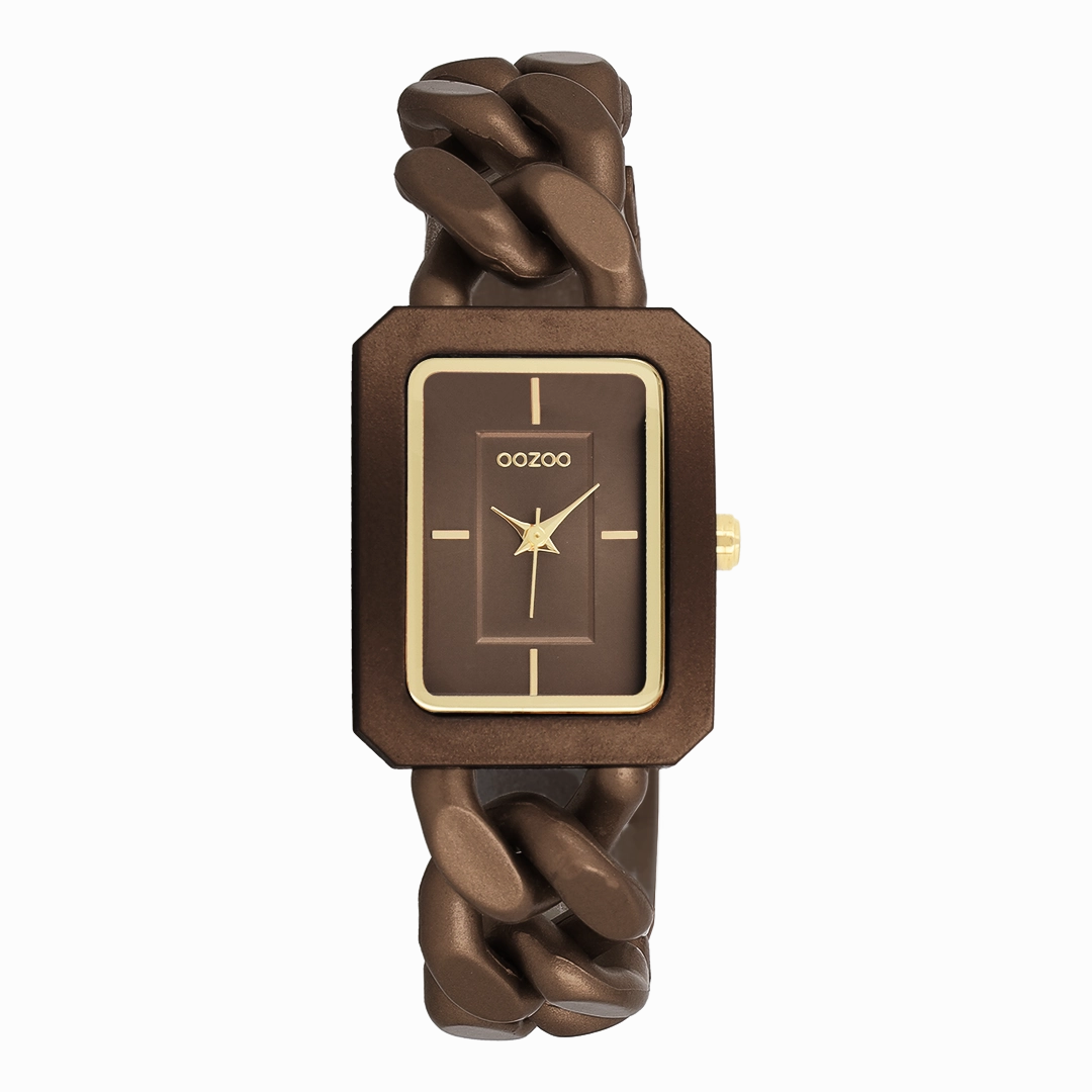 Bronze OOZOO watch with chain bracelet - C11276