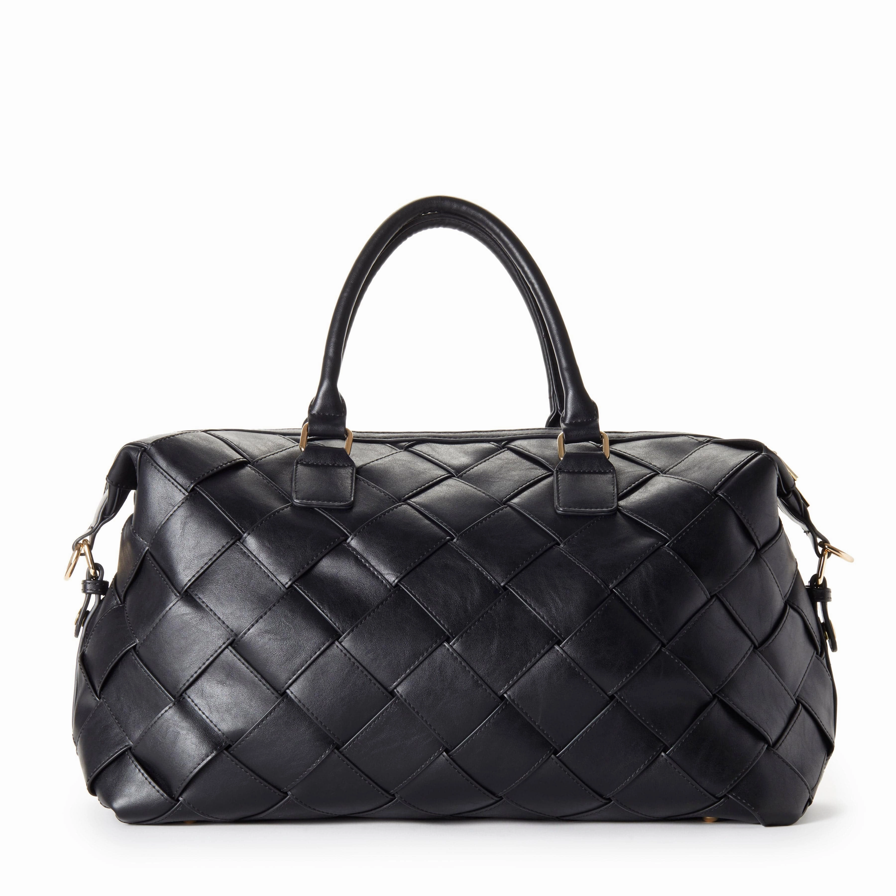 Brooke Vegan Leather Woven Weekender | Multiple Colours