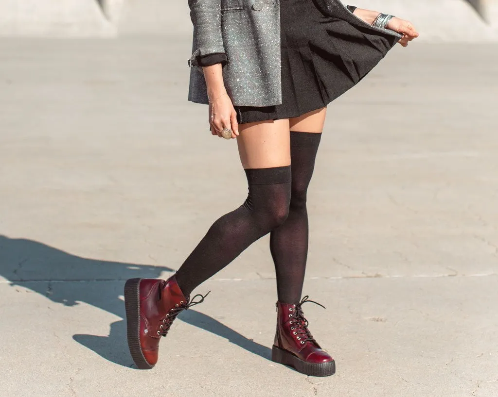 Burgundy Rub Off TUKskin? 7-Eye Boot