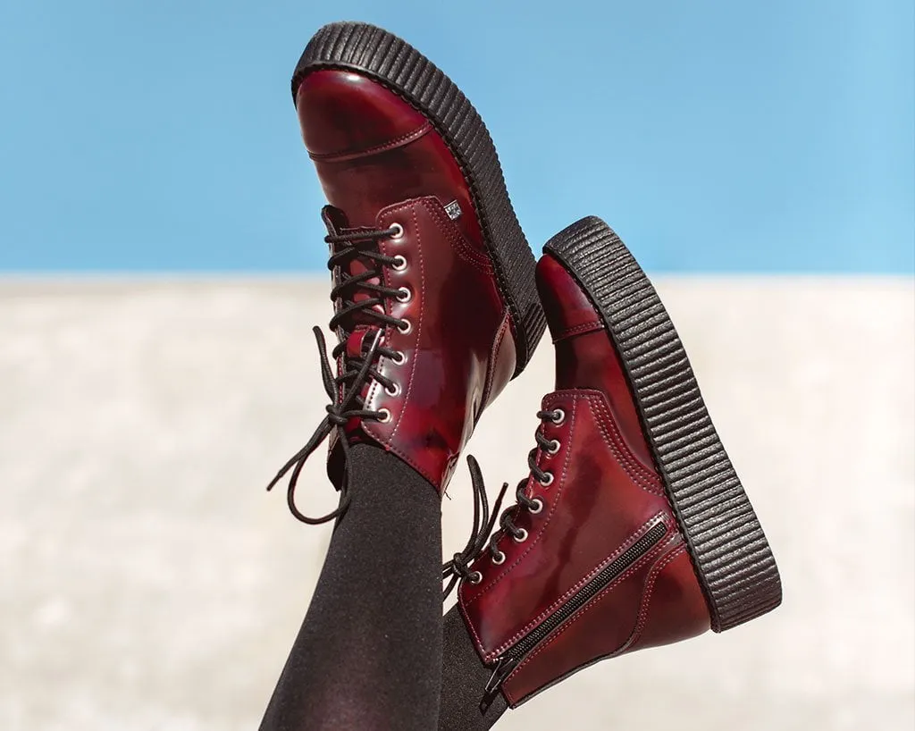 Burgundy Rub Off TUKskin? 7-Eye Boot