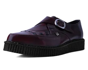 Burgundy Rub Off TUKskin? Monk Buckle Creeper