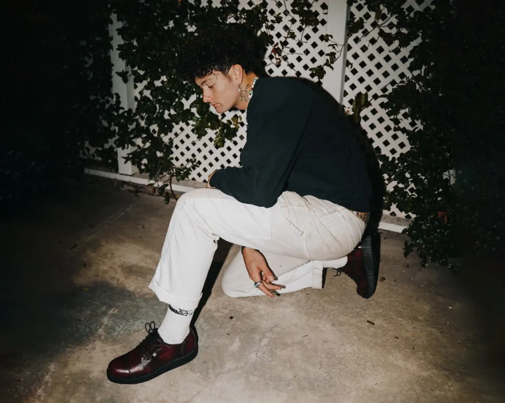 Burgundy TUKskin? Toe Cap Viva Low Creeper