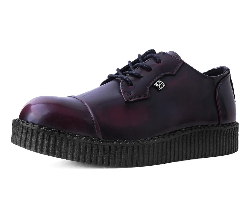 Burgundy TUKskin? Toe Cap Viva Low Creeper