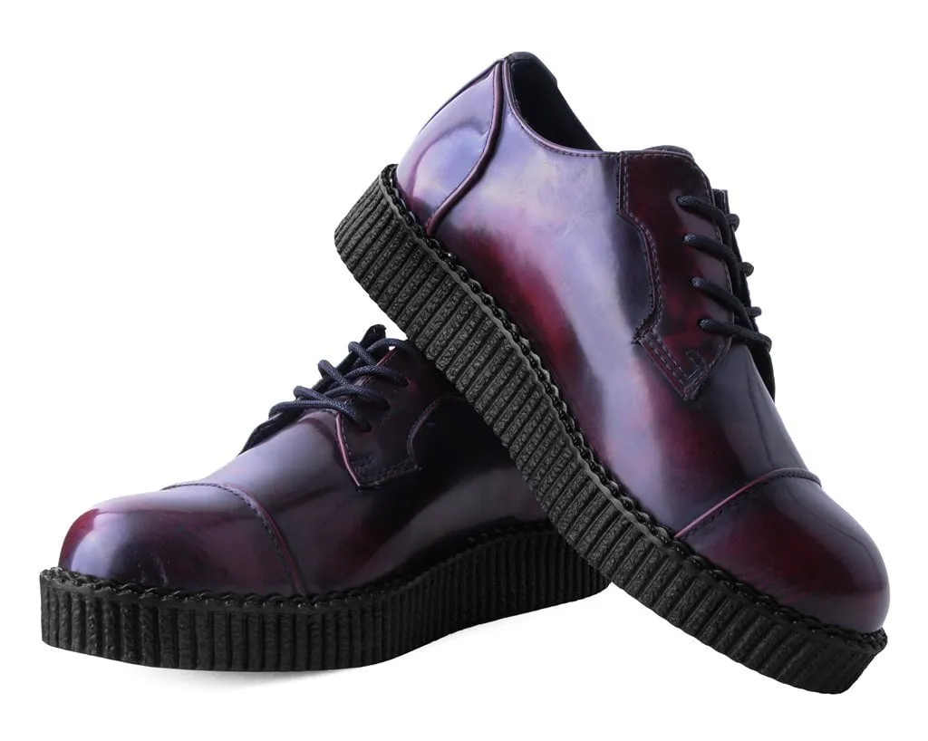 Burgundy TUKskin? Toe Cap Viva Low Creeper
