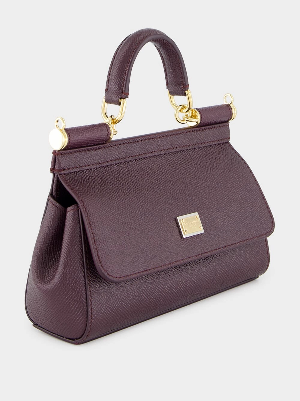 Burgundy Small Sicily Handbag