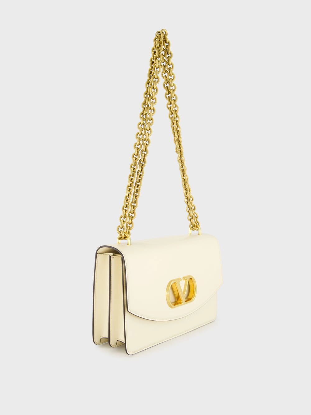 Butter Vain Shoulder Bag in Shiny Calfskin