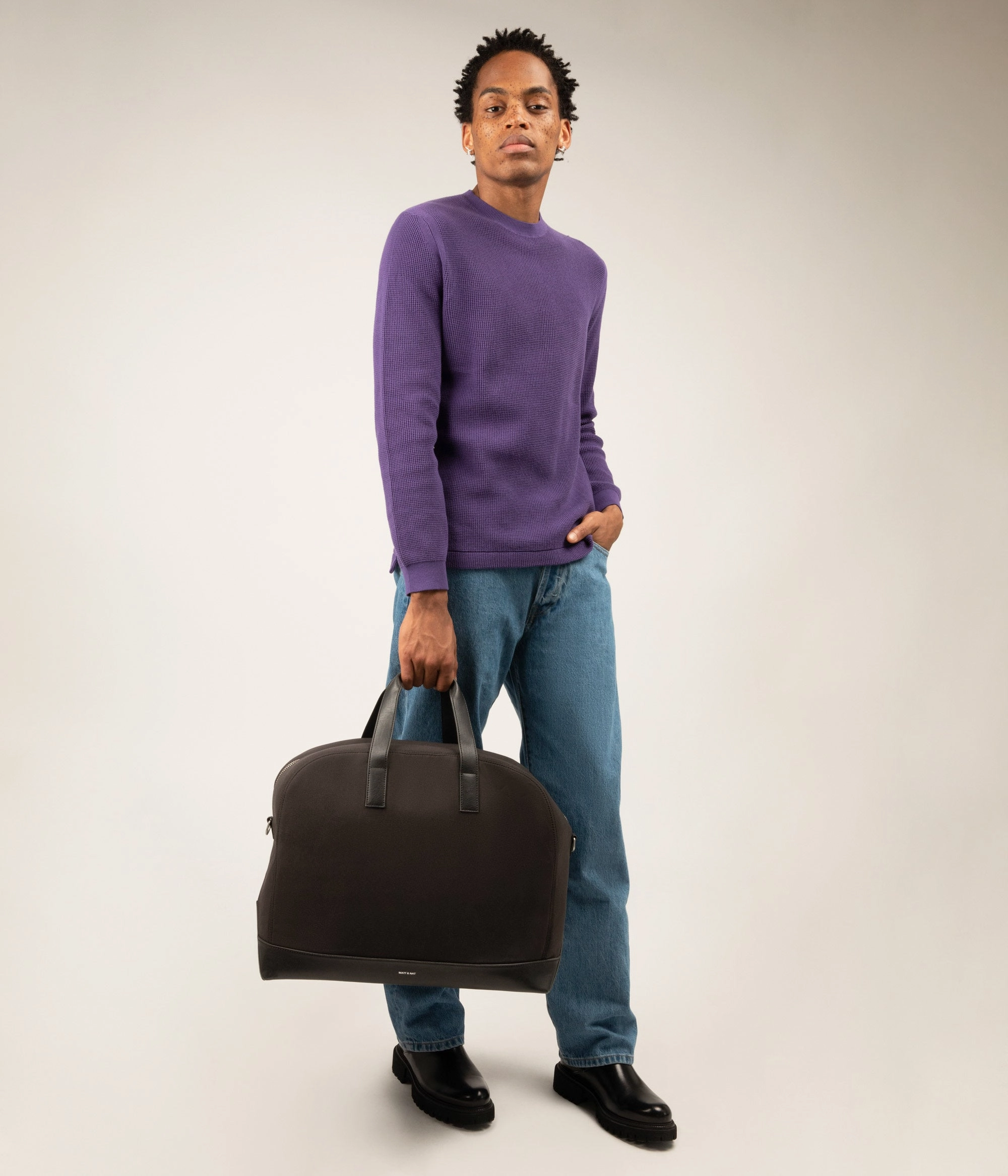 CALVI Vegan Weekender Bag - Canvas