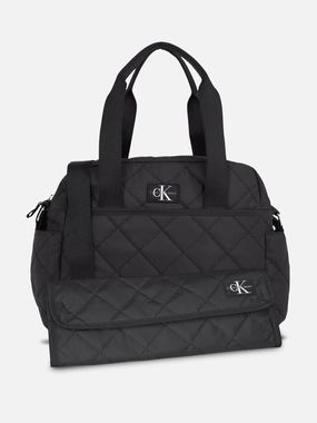 Calvin Klein Baby Quilted Changing Bag in Black (35.5cm)