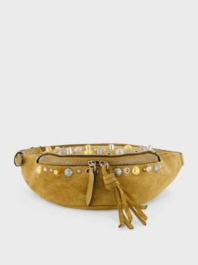 Camel Nellc?te Suede Belt Bag