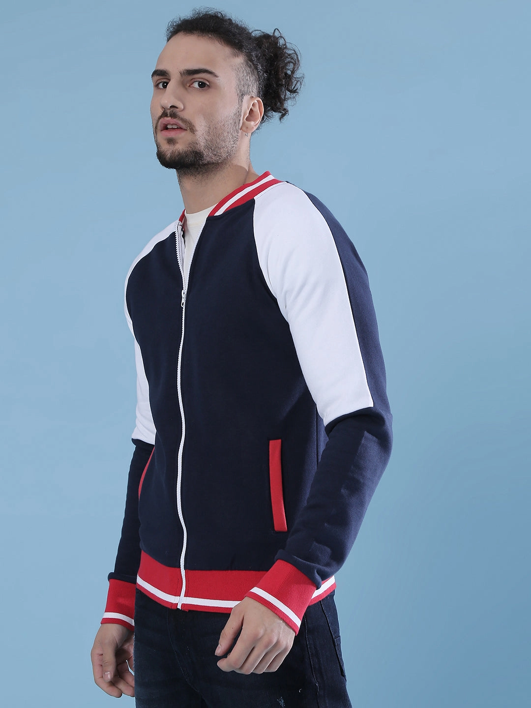 Campus Sutra Men Full Sleeve Stylish Casual Windcheater Varsity Jacket