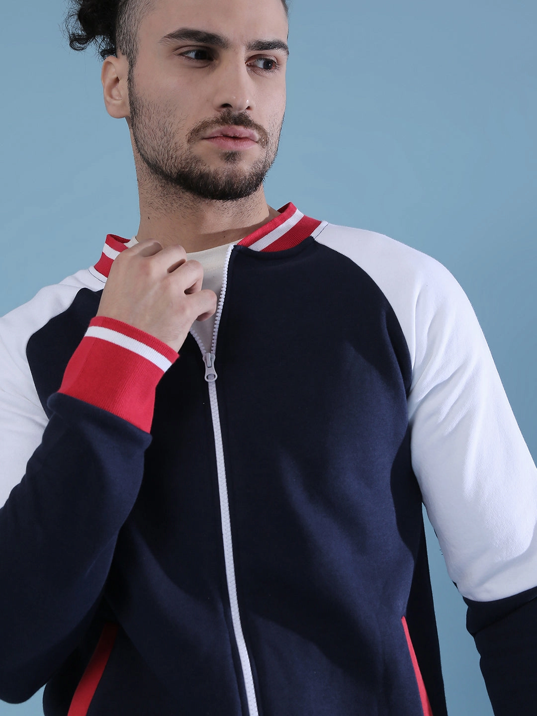 Campus Sutra Men Full Sleeve Stylish Casual Windcheater Varsity Jacket