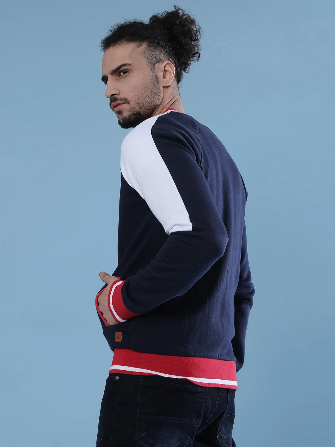 Campus Sutra Men Full Sleeve Stylish Casual Windcheater Varsity Jacket
