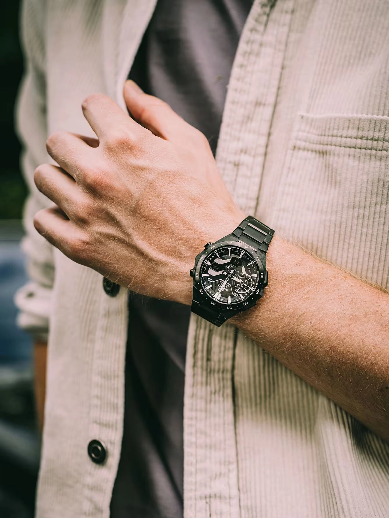 Casio EDIFICE WINDFLOW Men's Tough Solar Bluetooth Watch ECB-2200DC-1A