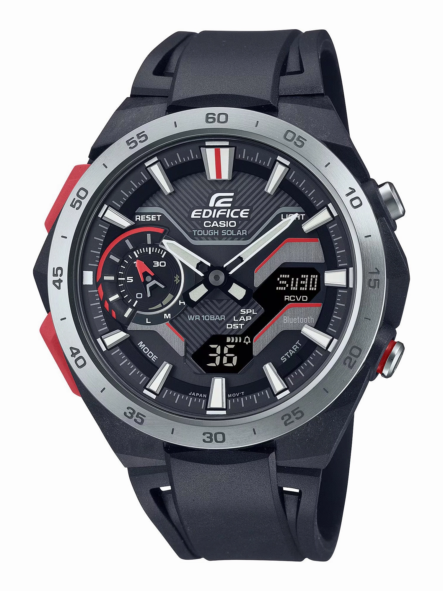 Casio EDIFICE WINDFLOW Men's Tough Solar Bluetooth Watch ECB-2200P-1A