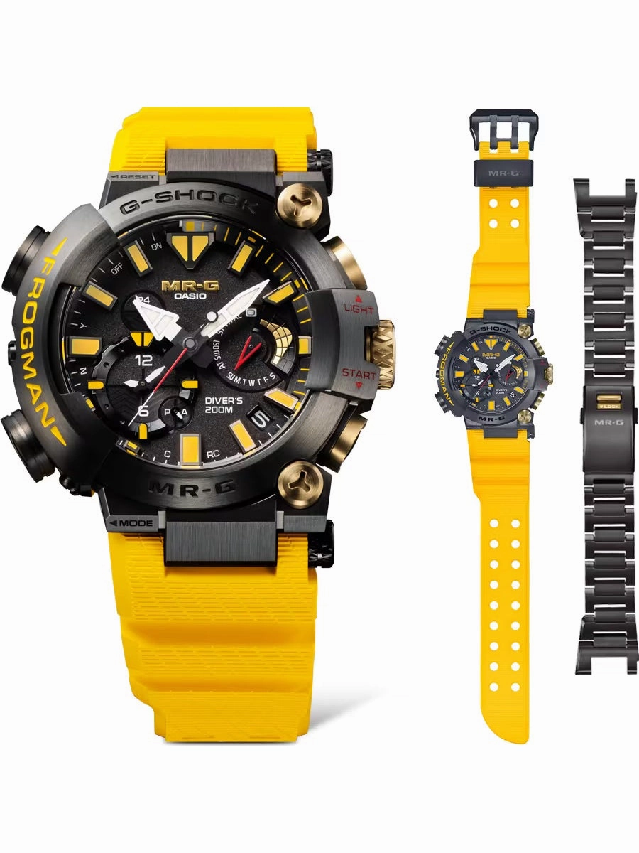 Casio G-SHOCK 40th anniversary remake of the FROGMAN 30th. The MR-G diver??s watch MRGBF1000E-1A9