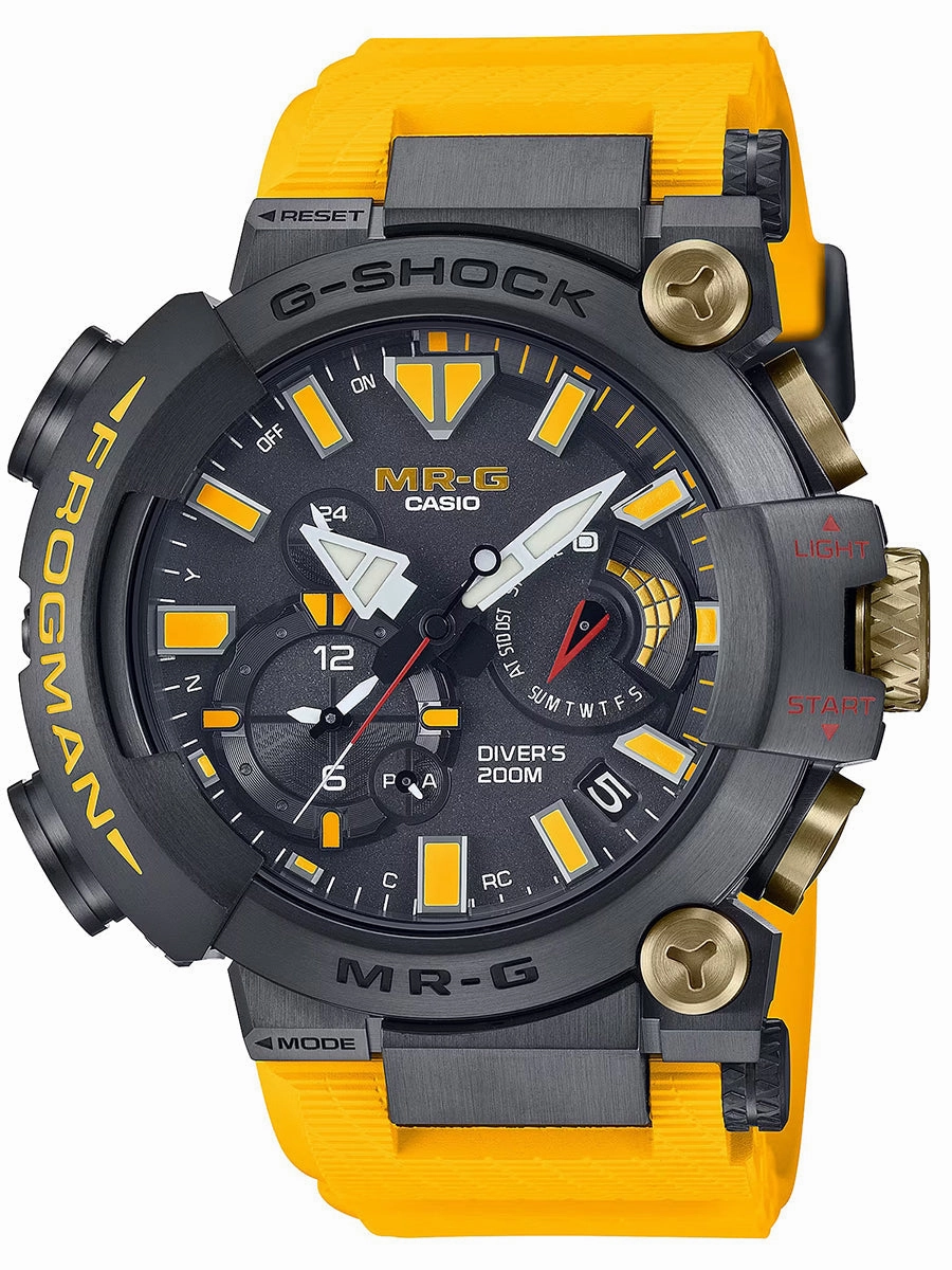 Casio G-SHOCK 40th anniversary remake of the FROGMAN 30th. The MR-G diver??s watch MRGBF1000E-1A9