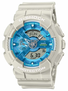 Casio G-Shock BLUE WATERS x DESERT SAND Ana-Digi Mens Watch GA110AS-5A