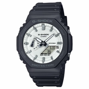 Casio G-Shock CARBON CORE Black/White Ana-Digi Mens Watch GA2100WD-1A