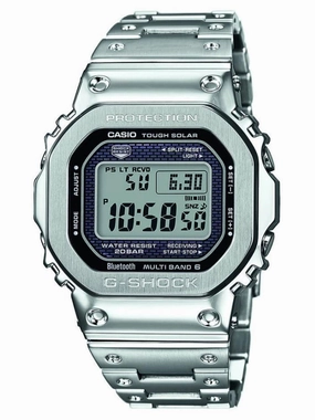 Casio G-Shock FULL METAL 5000 Silver Mens Watch GMWB5000D-1