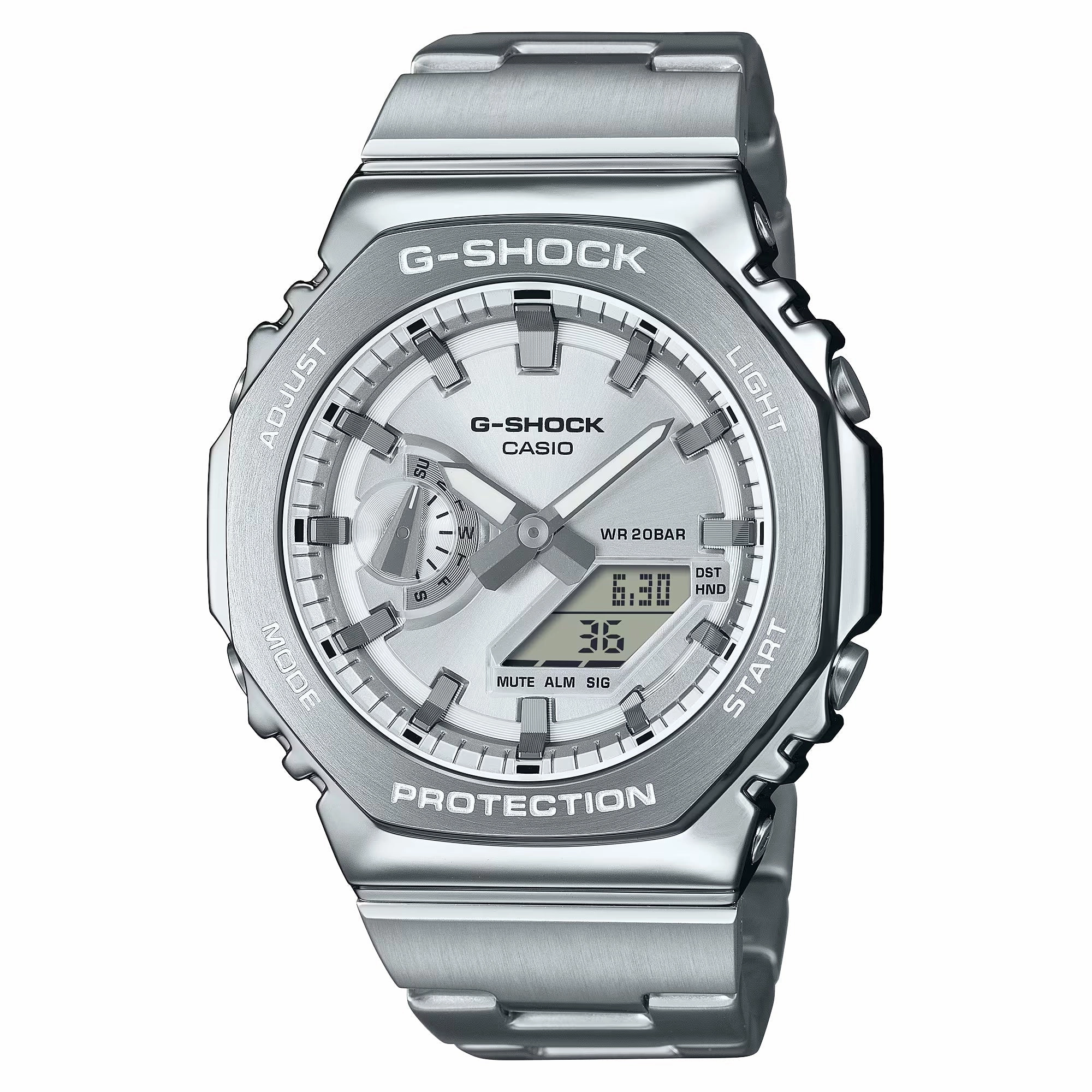 Casio G-Shock G-STEEL SLIM Analog-Digital Stainless Steel Watch GM2110D-7A