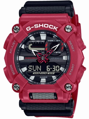 Casio G-Shock HEAVY DUTY Analog-Digital Red Mens Watch GA900-4A
