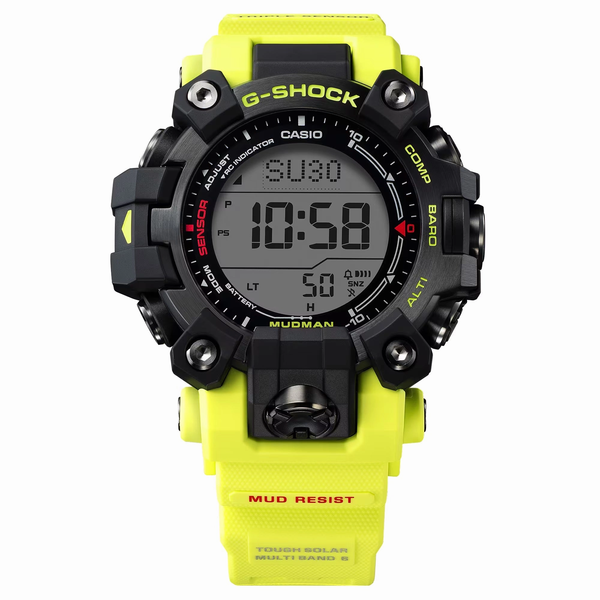 Casio G-Shock MUDMAN RESCUE YELLOW Triple Sensor Mens Watch GW9500MRY1A9