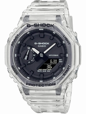 Casio G-Shock SKELETON SERIES White Transculent Mens Watch GA2100SKE-7A