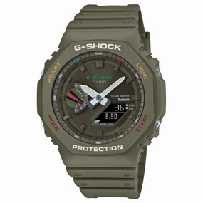 Casio G-SHOCK Smartphone Link and Tough Solar Power Watch Green GAB2100FC-3A