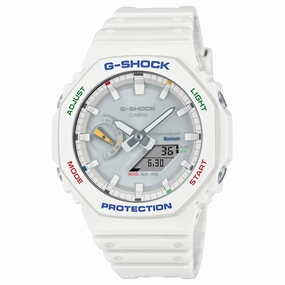 Casio G-SHOCK Smartphone Link and Tough Solar Power Watch White GAB2100FC-7A