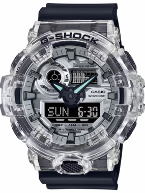 Casio G-Shock TRANSPARENT CAMO Mens Ana-Digi Sports Watch GA700SKC-1A