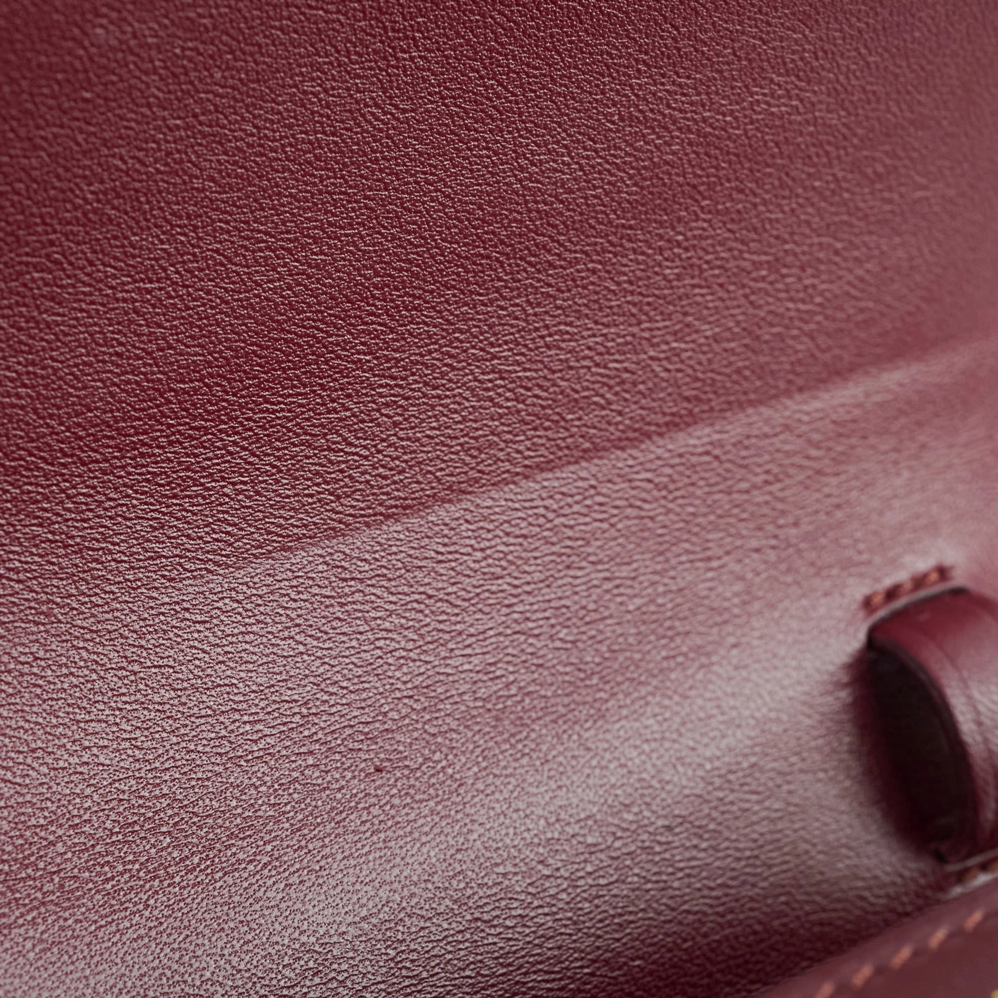 Celine Mini Box Bag Burgundy