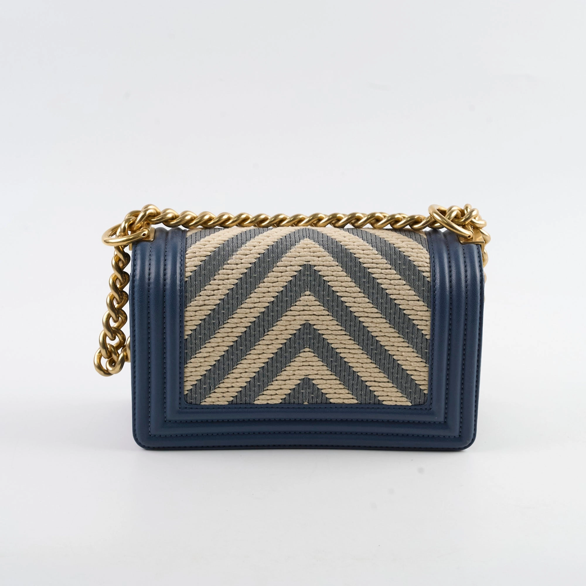 Chanel Boy Small Blue / Woven