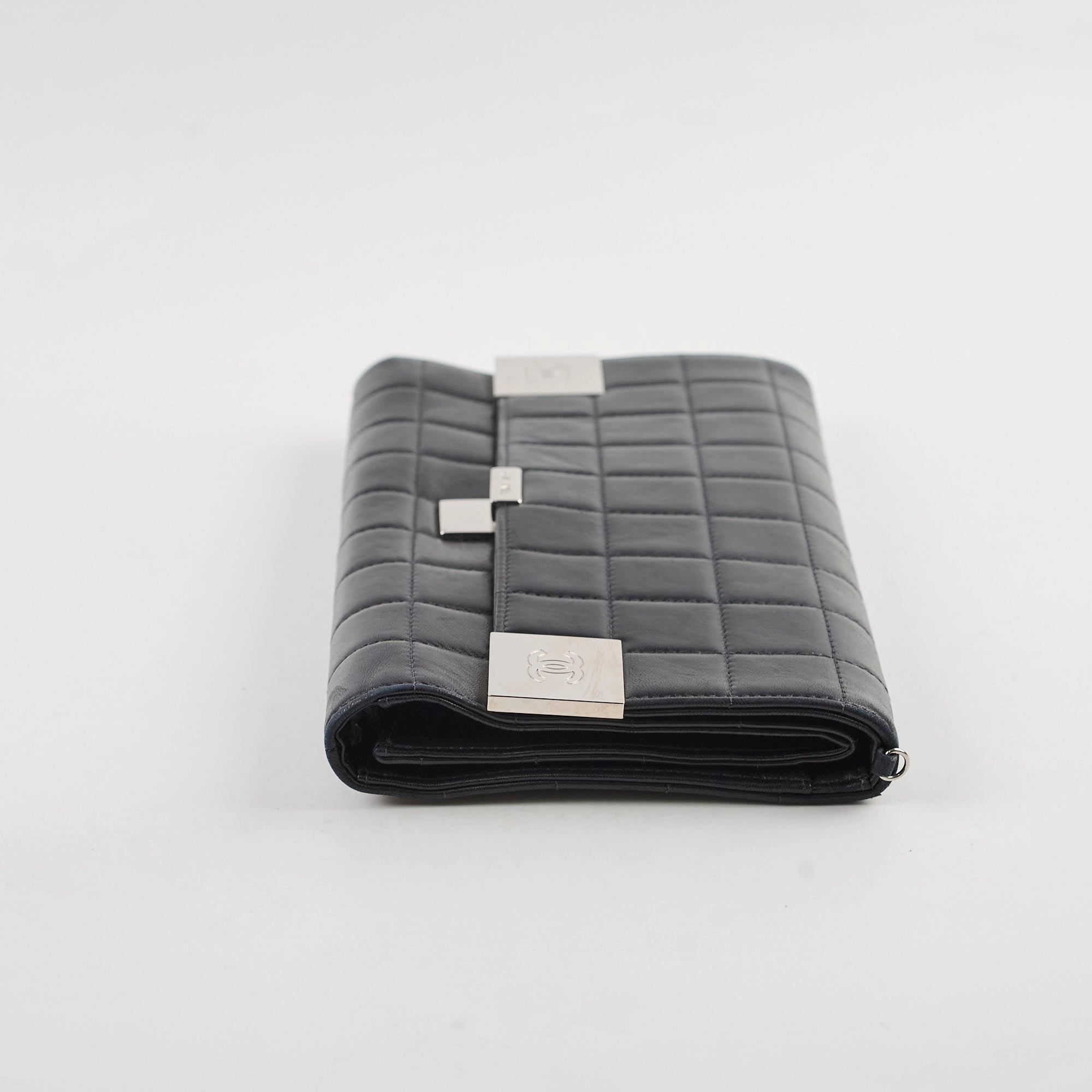 Chanel Chocolate Bar Wallet on Chain WOC Black Lambskin