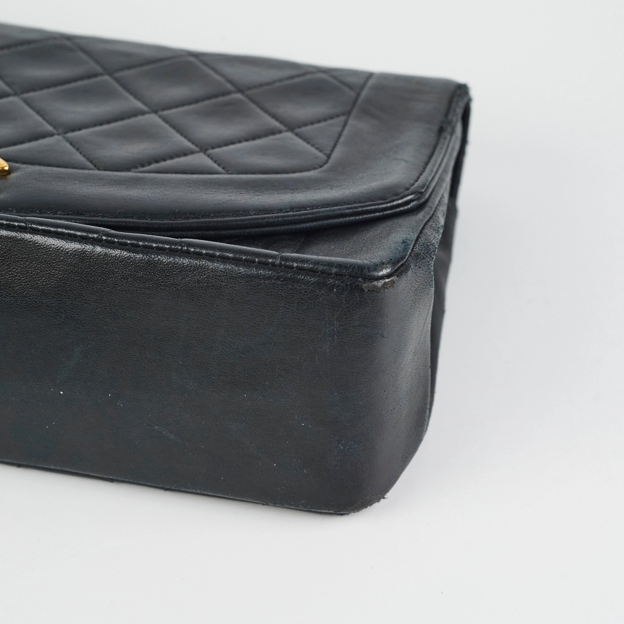 Chanel Diana Lambskin Black Medium
