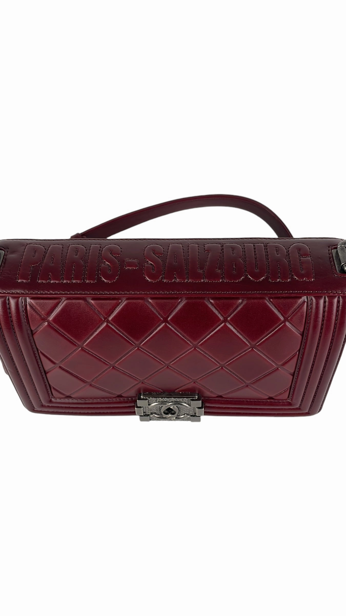 Chanel Old Medium Boy Burgundy