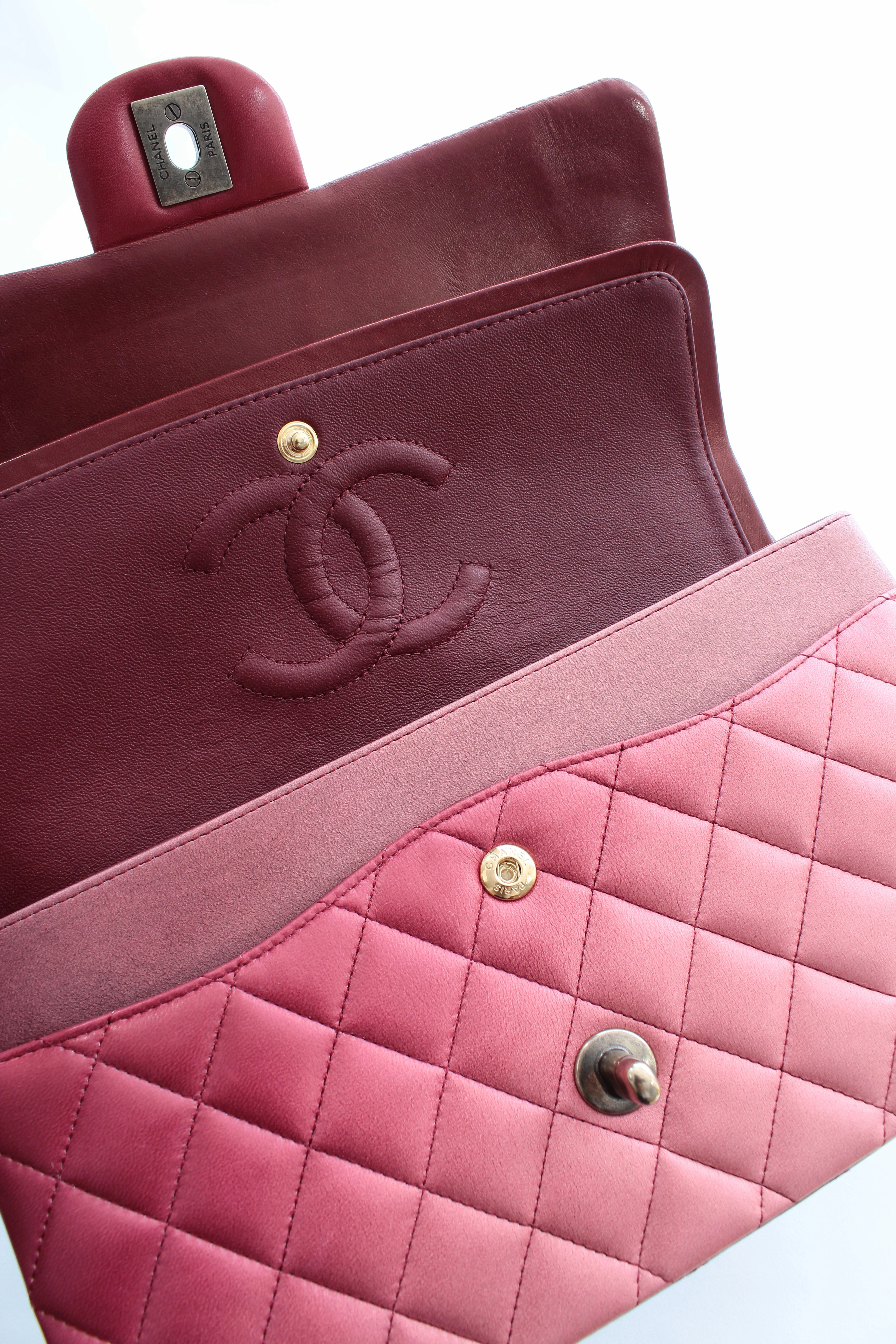 Chanel Timeless Ombr?? Quilted Lambskin Leather Flap Bag