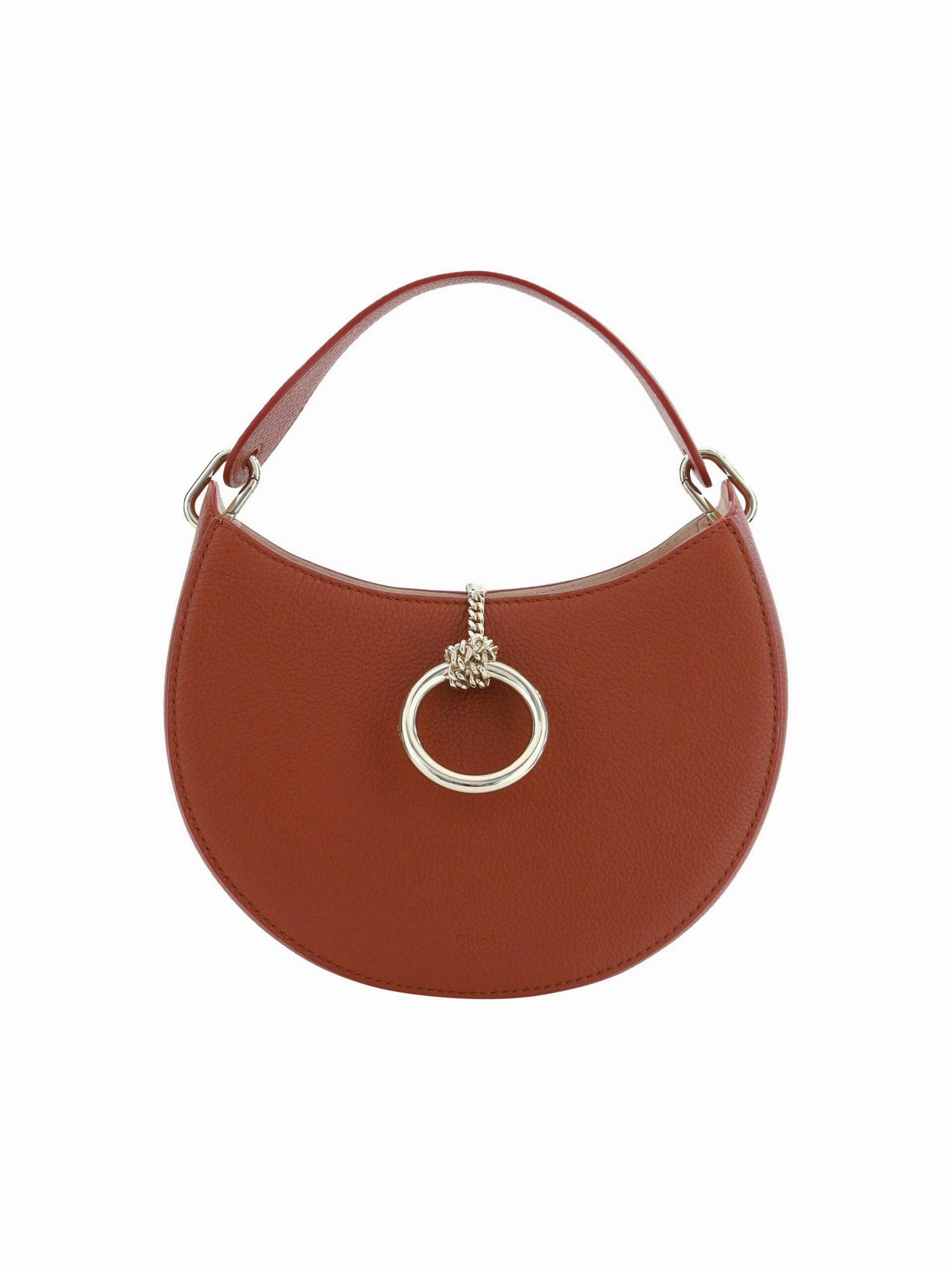 Chlo?? Sepia Brown Small Arl??ne Leather Shoulder Bag