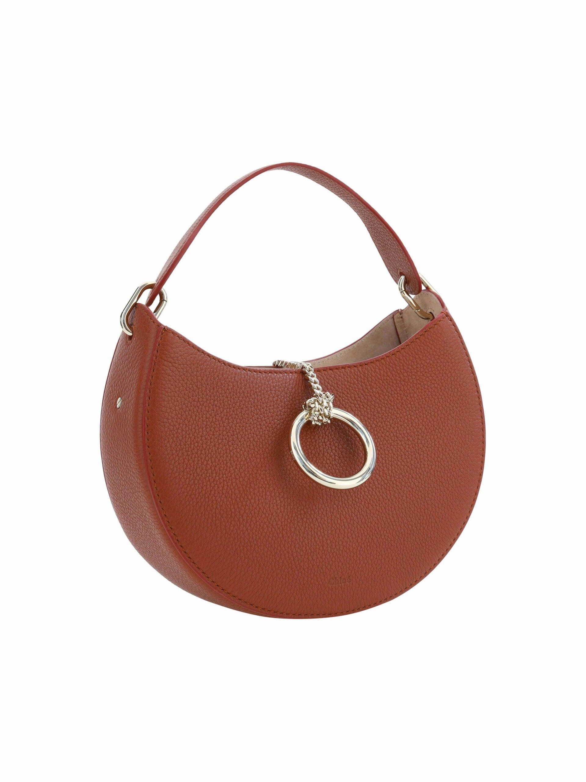 Chlo?? Sepia Brown Small Arl??ne Leather Shoulder Bag