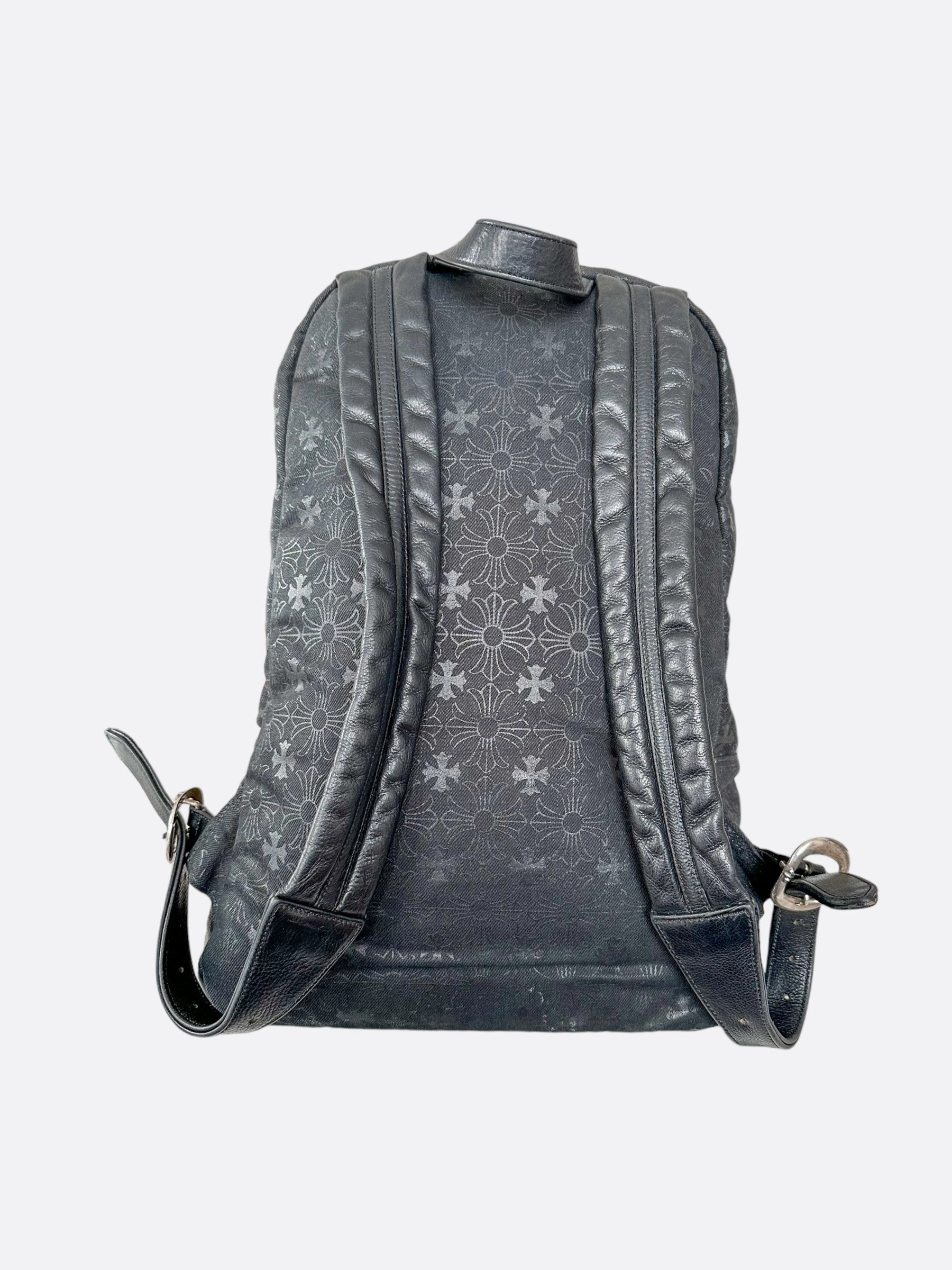 Chrome Hearts Black Cross Jacquard Backpack