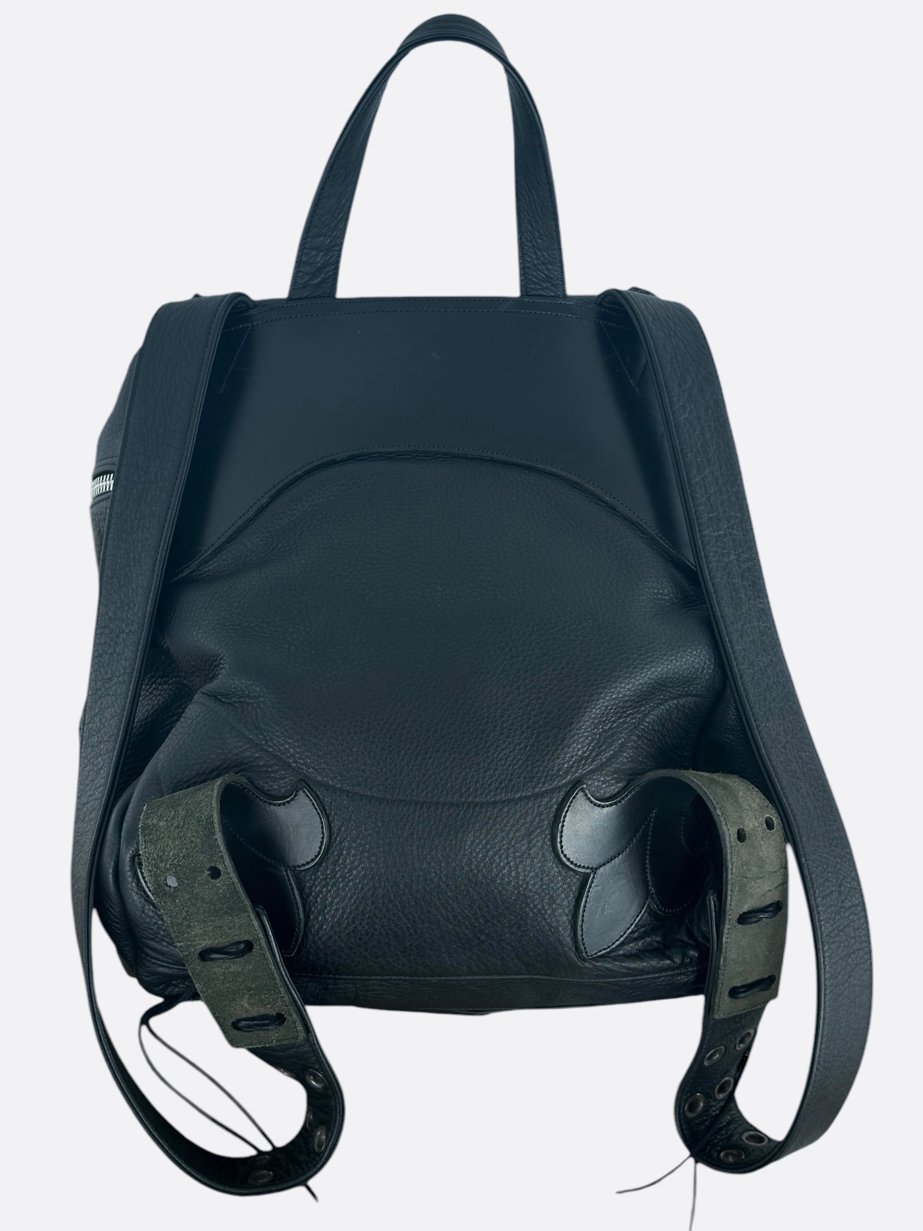 Chrome Hearts Black Leather Gunslinger Backpack