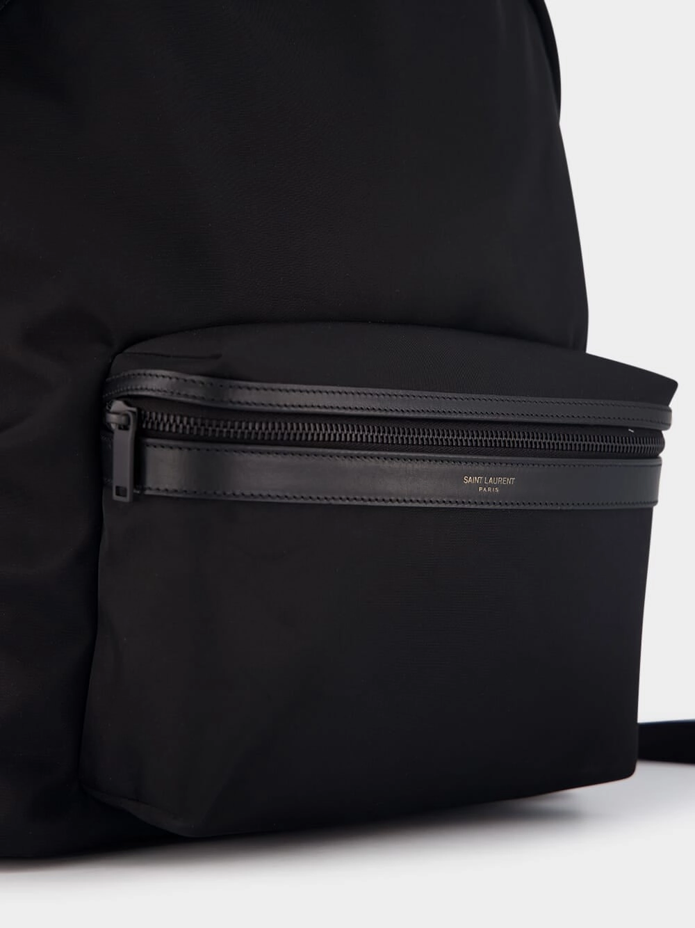 City Leather-Trimmed Backpack