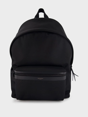 City Leather-Trimmed Backpack