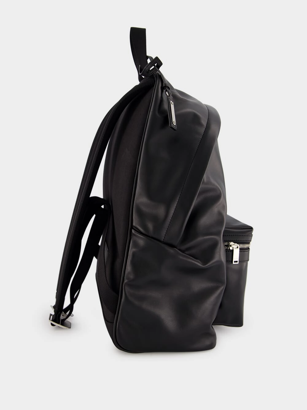 City Matte Leather Backpack