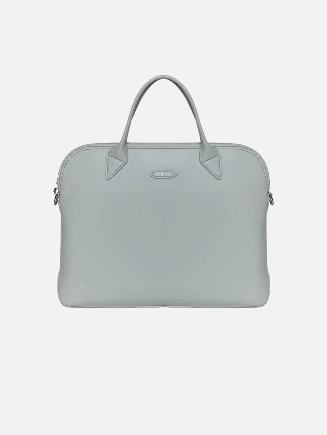 City Vegan Apple Skin Leather Briefcase | Pearl Grey