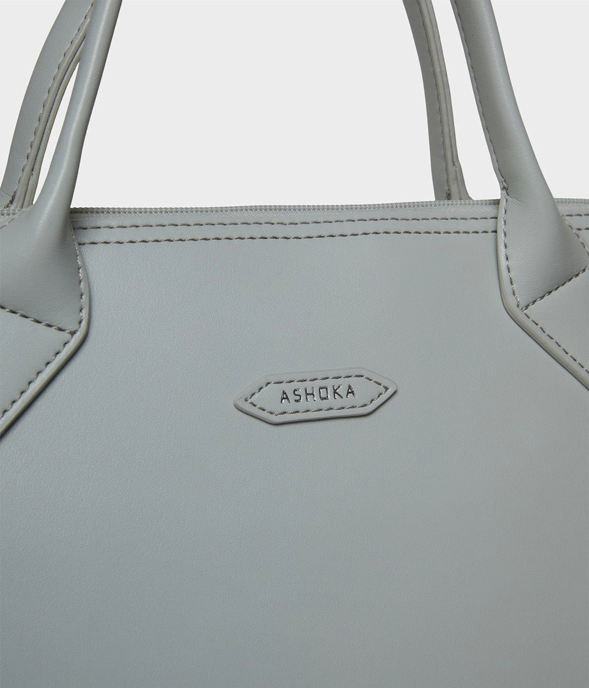 City Vegan Apple Skin Leather Briefcase | Pearl Grey
